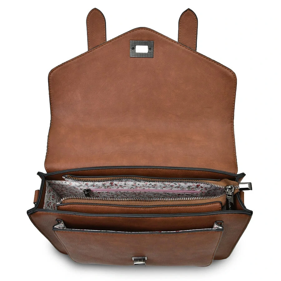 Kabelka The Large Satchel Chestnut Tartan - Islander