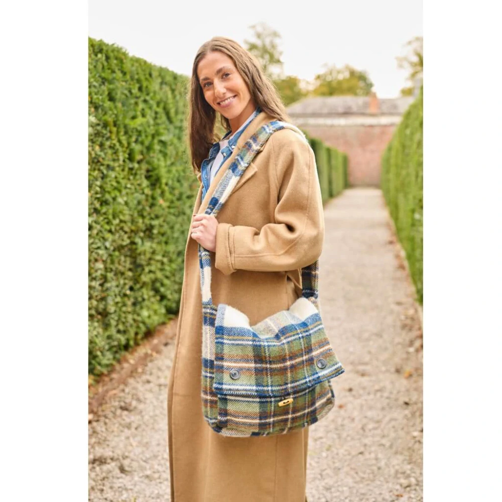 Vlněná taška přes rameno Blue Dress Stewart - Tweedmill