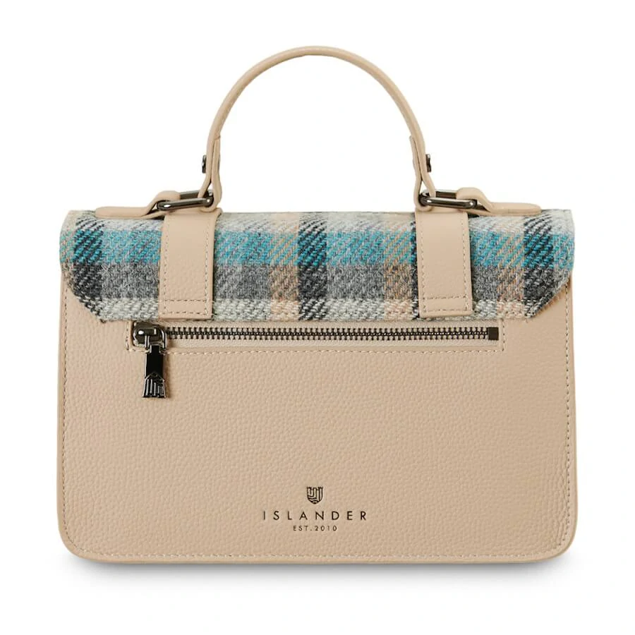 Kabelka The Leather Medium Satchel Islander Tartan kožená - Islander
