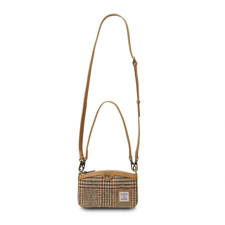 Kabelka The Ailsa Beige Dogtooth kožená - Islander