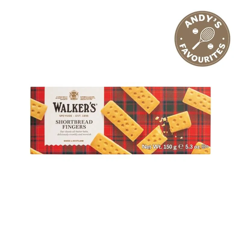 Skotské máslové sušenky tyčinky - Walkers Shortbread Fingers 150g (8 ks)