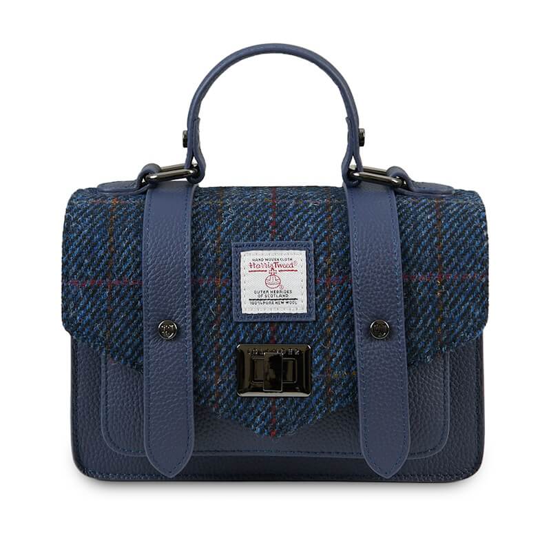 Kabelka The Leather Mini Satchel Navy Overcheck kožená - Islander