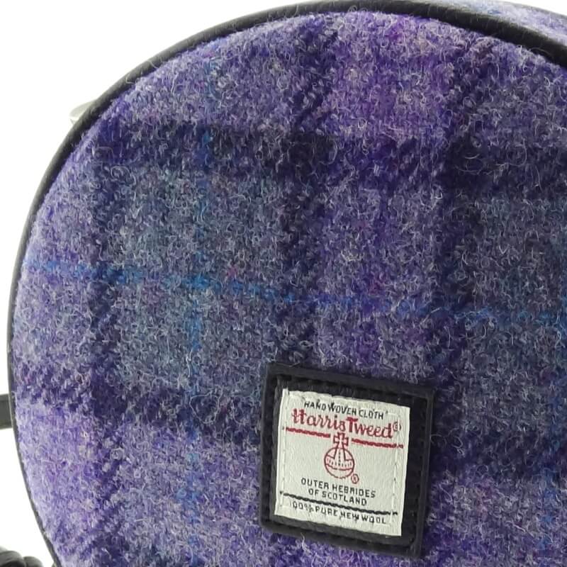 Kabelka Bannock Harris Tweed - Bold Purple Check