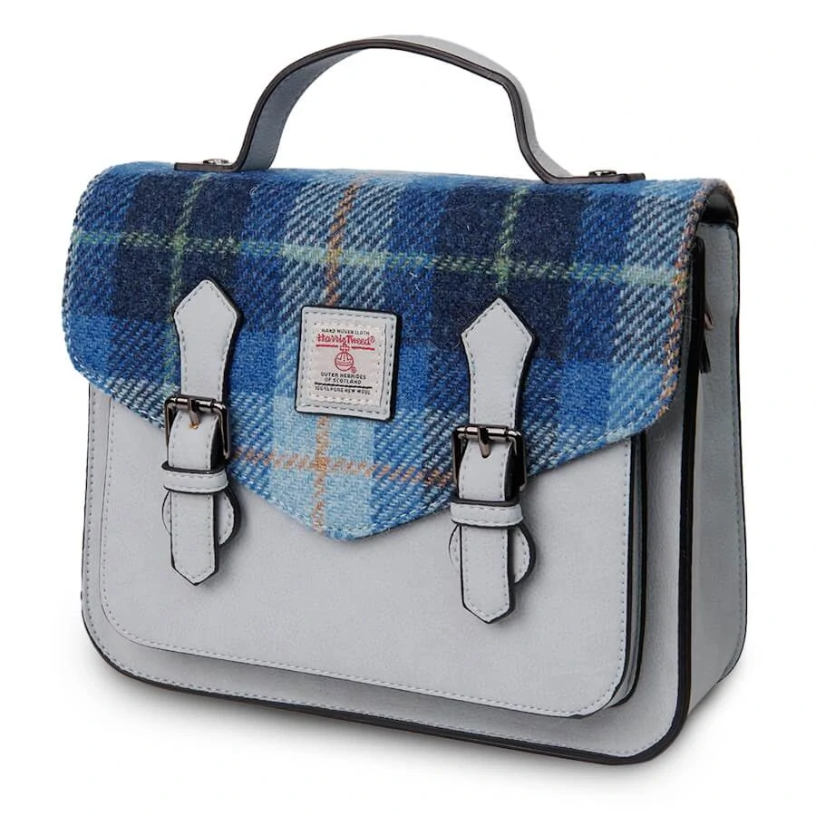 Kabelka The Medium Calton Satchel Blue Tartan - Islander