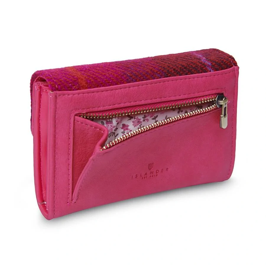 Malá peněženka Clasp Purse Fuchsia Tartan - Islander