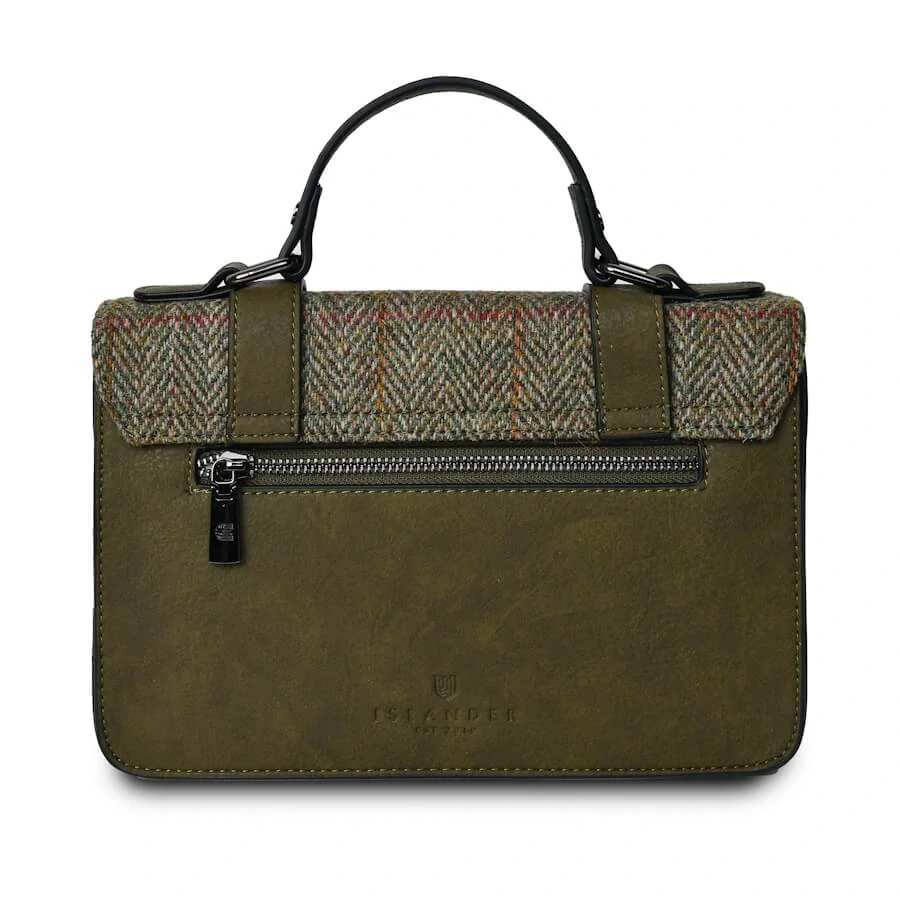 Kabelka The Medium Satchel Chestnut Herringbone - Islander