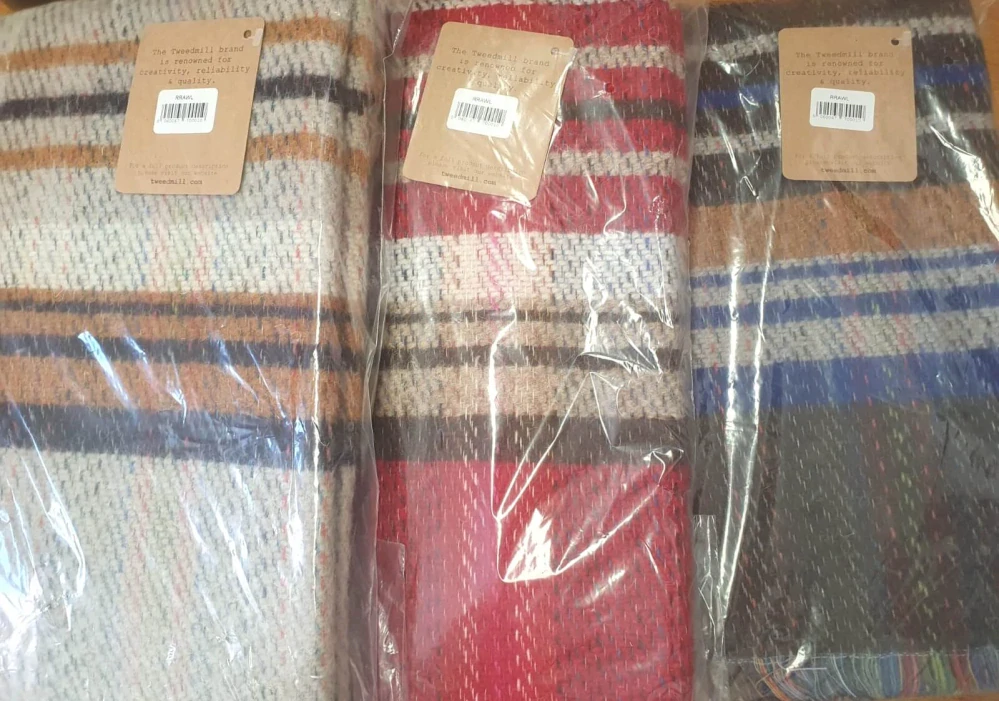Vlněná recyklovaná deka 183 x 150 cm Tweedmill