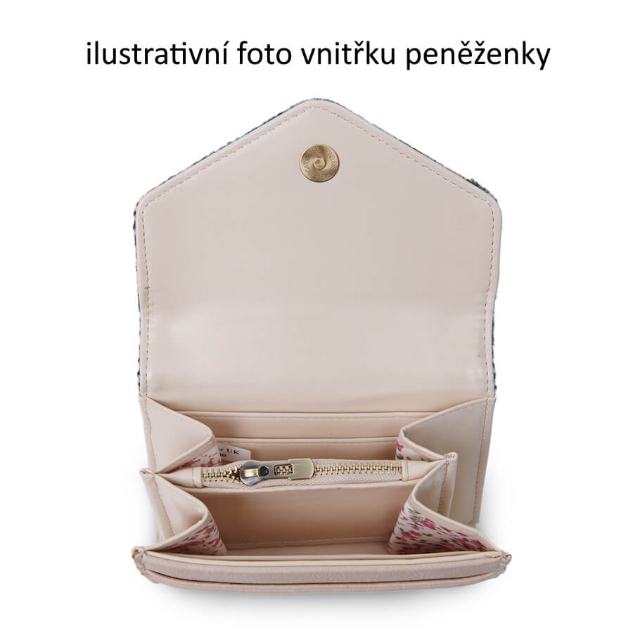 Malá peněženka Clasp Purse Green Rose Pink Tartan - Islander