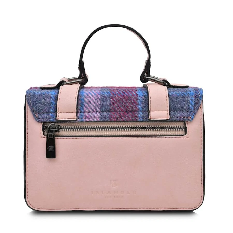 Kabelka The Mini Satchel Pink and Blue Tartan - Islander