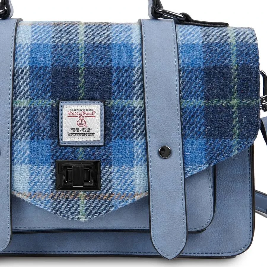 Kabelka The Large Satchel Blue Tartan - Islander