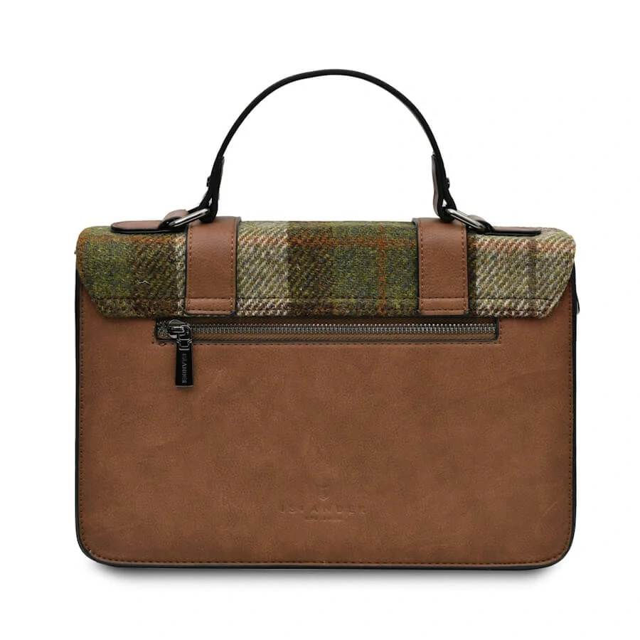 Kabelka The Large Satchel Chestnut Tartan - Islander