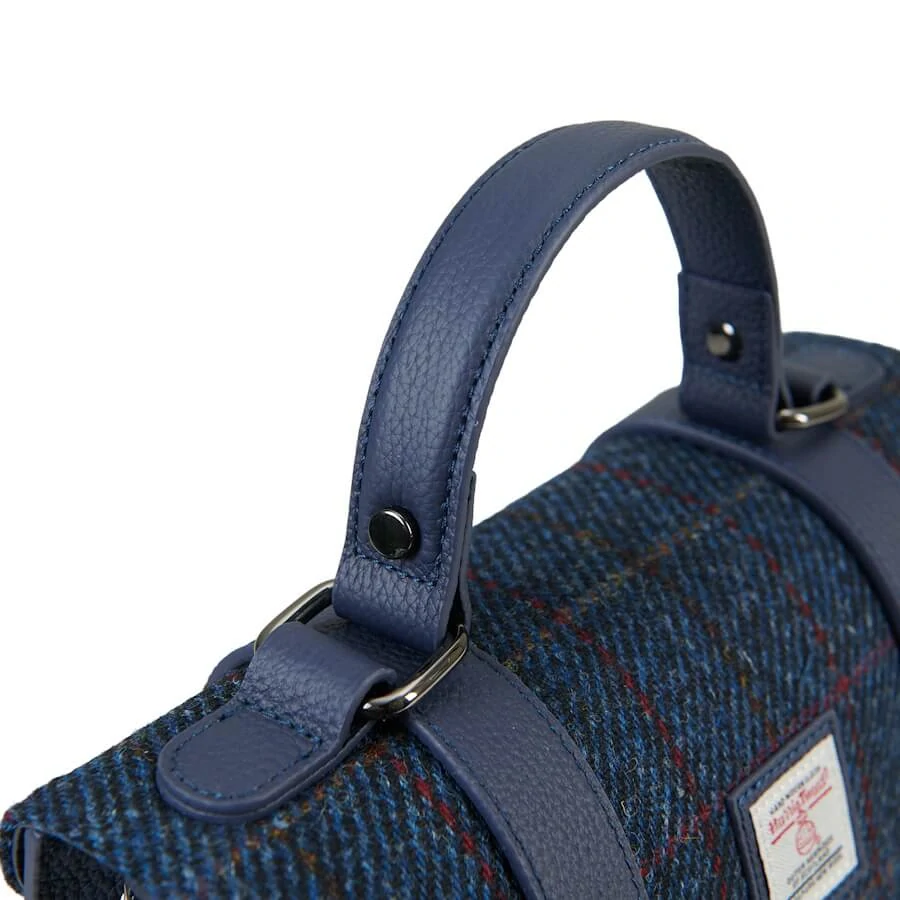Kabelka The Leather Medium Satchel Navy Overcheck kožená - Islander