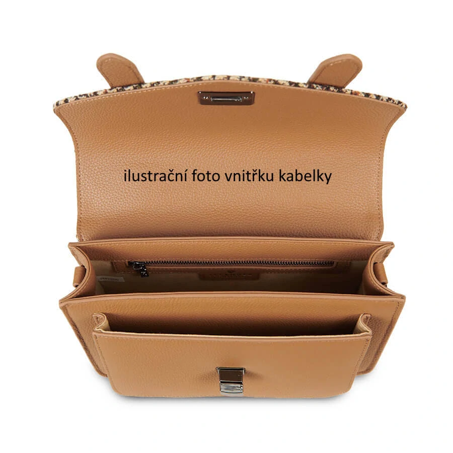 Kabelka The Leather Medium Satchel Gunn Tartan kožená - Islander