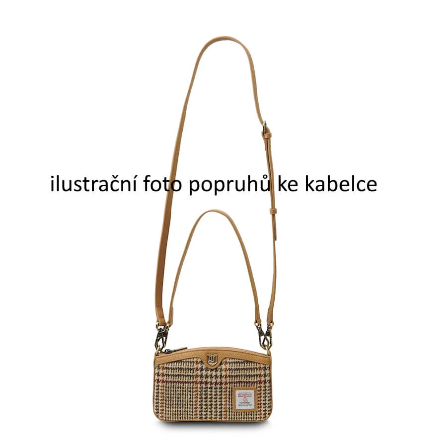 Kabelka The Ailsa Chestnut Tartan kožená - Islander