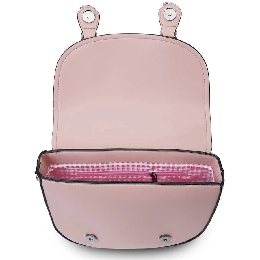 Kabelka The Medium Cobble Satchel Pink and Blue Tartan - Islander