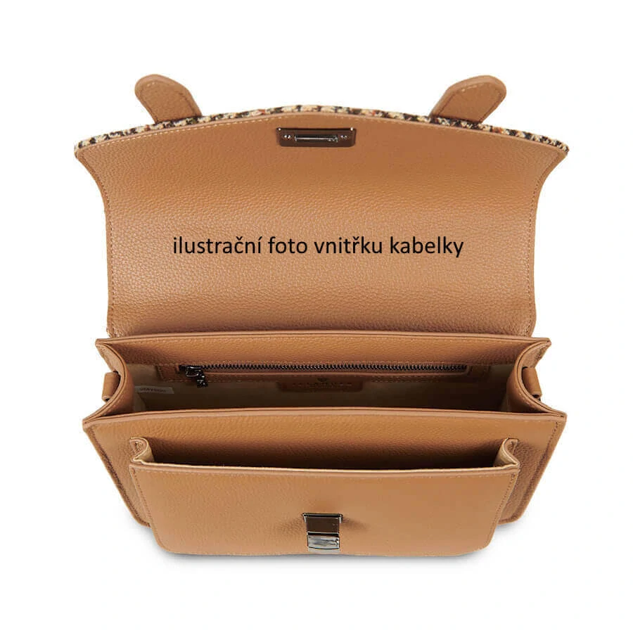 Kabelka The Leather Medium Satchel Navy Overcheck kožená - Islander