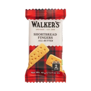 Skotské máslové sušenky tyčinky - Walkers Shortbread Fingers 40g (2 ks)