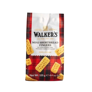 Skotské máslové sušenky v sáčku - Walkers Mini Shortbread Fingers 125g (24 ks)