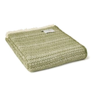 Vlněná deka Fair Isle Sage 200 x 150 cm Tweedmill