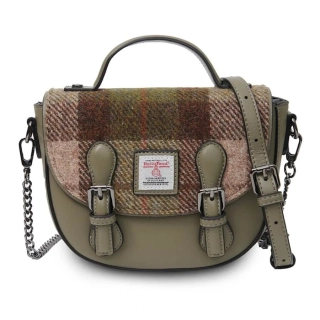 Kabelka The Medium Cobble Satchel Chestnut Tartan - Islander
