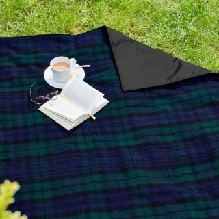 Pikniková vlněná deka Eventer Black Watch 170 x 137 cm Tweedmill