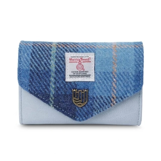 Malá peněženka Clasp Purse Blue Tartan - Islander