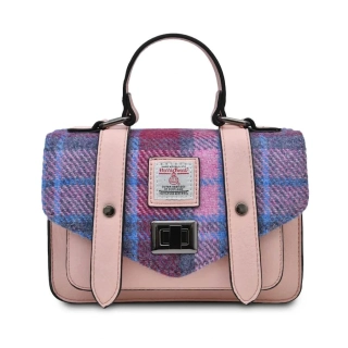Kabelka The Mini Satchel Pink and Blue Tartan - Islander