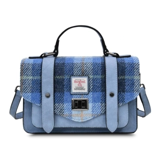 Kabelka The Medium Satchel Blue Tartan - Islander
