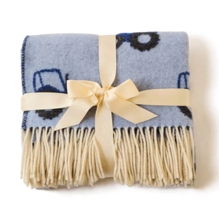 Merino vlněná dětská deka Tractor 100 x 75 cm Tweedmill