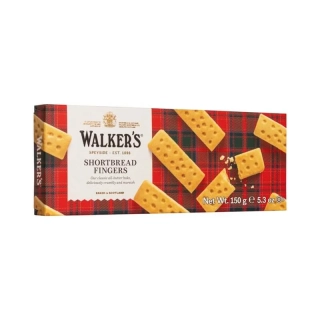 Skotské máslové sušenky tyčinky - Walkers Shortbread Fingers 150g (8 ks)