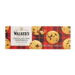 Skotské máslové sušenky s kousky čokolády - Walkers Chocolate Chip Shortbread 125g