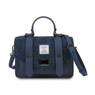 Kabelka The Leather Mini Satchel Navy Overcheck kožená - Islander