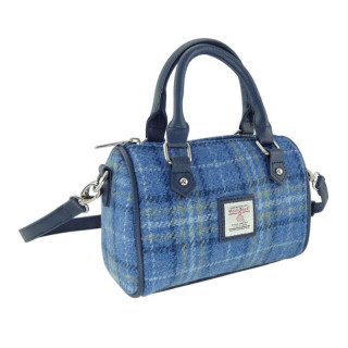 Kabelka Kilbride Harris Tweed Light Blue Check - Glen Appin