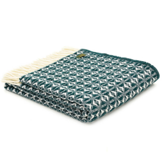 Vlněná deka Cobweave Emerald 200 x 150 cm Tweedmill